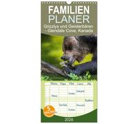 Familienplaner 2026 - Grizzlys und Geisterbären - Glendale Cove, Kanada mit 5 Spalten (Wandkalender, 21 x 45 cm) CALVENDO: Der Kalender zeigt ... und künstlerischer Fotokunst.