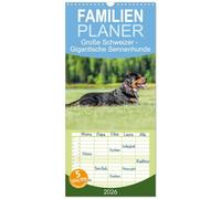 Familienplaner 2026 - Große Schweizer - Gigantische Sennenhunde mit 5 Spalten (Wandkalender, 21 x 45 cm) CALVENDO: Die Riesen unter den Sennenhunden !