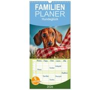 Familienplaner 2026 - Hundeglück mit 5 Spalten (Wandkalender, 21 x 45 cm) CALVENDO: Von edlen Porträts über süße Alltagsszenen bis hin zu humorvollen Motiven, ein Must-have für alle, die Hunde lieben.