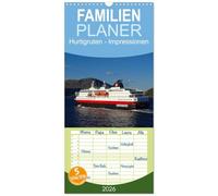 Familienplaner 2026 - Impressionen von Norwegen entlang der Hurtigruten mit 5 Spalten (Wandkalender, 21 x 45 cm) CALVENDO: Mit dem Postschiff auf der ... der Welt entlang der norwegischen Küste