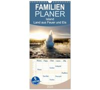 Familienplaner 2026 - Island - Land aus Feuer und Eis mit 5 Spalten (Wandkalender, 21 x 45 cm) CALVENDO: Island von nordlichtphoto.com