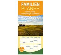 Familienplaner 2026 - Italien, eine einzigartige Fotoreise mit 5 Spalten (Wandkalender, 21 x 45 cm) CALVENDO: Entdecken Sie Italiens Vielfalt in ... visueller Streifzug durch das Herz Italien