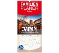 Familienplaner 2026 - Japan - Im Land der aufgehenden Sonne. mit 5 Spalten (Wandkalender, 21 x 45 cm) CALVENDO: Entdecken Sie den wunderschönen ... beeindruckenden Städten und Landschaften.