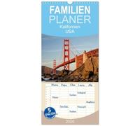 Familienplaner 2026 - Kalifornien USA mit 5 Spalten (Wandkalender, 21 x 45 cm) CALVENDO: 13 traumhafte Reisefotos aus dem Westen der Vereinigten Staaten.