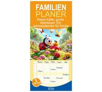 Familienplaner 2026 - Kleine Käfer, große Abenteuer: Ein Jahreskalender für Kinder mit 5 Spalten (Wandkalender, 21 x 45 cm) CALVENDO: Bunte Käfer-Abenteuer fürs ganze Jahr!
