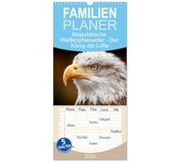 Familienplaner 2026 - Majestätische Weißkopfseeadler - Der König der Lüfte mit 5 Spalten (Wandkalender, 21 x 45 cm) CALVENDO: Majestätische ... einzigartigen Greifvogels im Vogelkalender