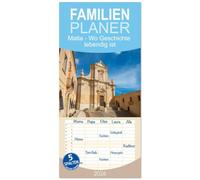 Familienplaner 2026 - Malta - Wo Geschichte lebendig ist mit 5 Spalten (Wandkalender, 21 x 45 cm) CALVENDO: Der Kalender fängt mit seinen ... Maltas mit seinen historischen Stätten ein.