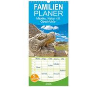 Familienplaner 2026 - Mexiko: Natur mit Geschichte mit 5 Spalten (Wandkalender, 21 x 45 cm) CALVENDO: Monumente der Maya und Naturerlebnisse wie die Wasserfälle Agua Azul, das alles ist Mexiko