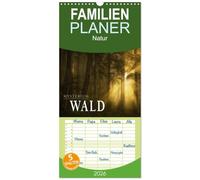 Familienplaner 2026 - Mysterium Wald mit 5 Spalten (Wandkalender, 21 x 45 cm) CALVENDO: Der Wald im Wechsel der Jahreszeiten
