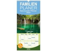 Familienplaner 2026 - Naturwunder Plitvicer Seen mit 5 Spalten (Wandkalender, 21 x 45 cm) CALVENDO: Eine Reise in den Nationalpark Plitvicka Jezera