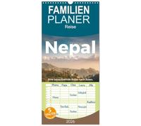 Familienplaner 2026 - Nepal - Eine bezaubernde Reise nach Asien. mit 5 Spalten (Wandkalender, 21 x 45 cm) CALVENDO: Einblicke in in das atemberaubende Nepal.