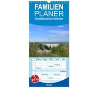 Familienplaner 2026 - Nordseeträumereien mit 5 Spalten (Wandkalender, 21 x 45 cm) CALVENDO: Ich will Meer!