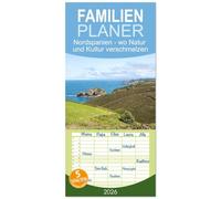 Familienplaner 2026 - Nordspanien - wo Natur und Kultur verschmelzen mit 5 Spalten (Wandkalender, 21 x 45 cm) CALVENDO: Die faszinierende Welt ... und atemberaubende Natur aufeinandertreffen