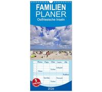 Familienplaner 2026 - Ostfriesische Inseln mit 5 Spalten (Wandkalender, 21 x 45 cm) CALVENDO: Sonne, Strand und Meer