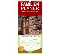 Familienplaner 2026 - Petra Impressionen mit 5 Spalten (Wandkalender, 21 x 45 cm) CALVENDO: Die Stadt Petra in all ihrer Pracht.