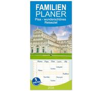 Familienplaner 2026 - Pisa - wunderschönes Reiseziel mit 5 Spalten (Wandkalender, 21 x 45 cm) CALVENDO: Diese Stadt mit reicher Geschichte liegt im Norden der Toskana am Fluss Arno.
