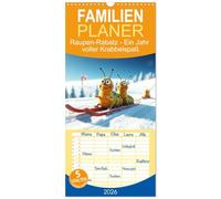 Familienplaner 2026 - Raupen-Rabatz - Ein Jahr voller Krabbelspaß mit 5 Spalten (Wandkalender, 21 x 45 cm) CALVENDO: Die animierten Bilder wecken die ... der Kinder und erzählen kleine Geschichten.