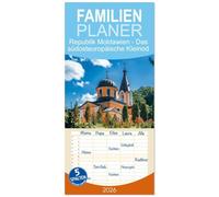 Familienplaner 2026 - Republik Moldawien - Das südosteuropäische Kleinod mit 5 Spalten (Wandkalender, 21 x 45 cm) CALVENDO: So klein. So idyllisch. So schön und freundlich