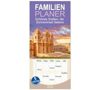 Familienplaner 2026 - Schönes Sizilien: die Sonneninsel Italiens mit 5 Spalten (Wandkalender, 21 x 45 cm) CALVENDO: Sizilien: Sehnsucht nach Sonne, Strand und Meer
