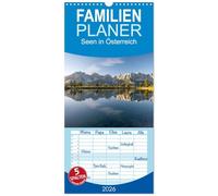 Familienplaner 2026 - Seen in Österreich mit 5 Spalten (Wandkalender, 21 x 45 cm) CALVENDO: Wunderschöne Seen von der Steiermark bis Tirol.