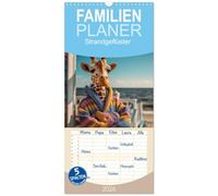 Familienplaner 2026 - Strandgeflüster mit 5 Spalten (Wandkalender, 21 x 45 cm) CALVENDO: Ob chillende Katzen im Liegestuhl, surfende Affen oder ... wie man den perfekten Strandtag verbringt.