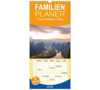 Familienplaner 2026 - Traumhaftes China mit 5 Spalten (Wandkalender, 21 x 45 cm) CALVENDO: Reise von Harbin nach Hong Kong