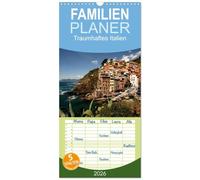 Familienplaner 2026 - Traumhaftes Italien mit 5 Spalten (Wandkalender, 21 x 45 cm) CALVENDO: 13 faszinierende Reisefotos aus einem der schönsten Länder Europas.