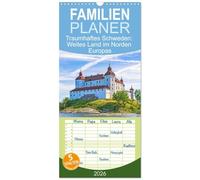 Familienplaner 2026 - Traumhaftes Schweden: Weites Land im Norden Europas mit 5 Spalten (Wandkalender, 21 x 45 cm) CALVENDO: Schweden: Licht und Landschaft im Hohen Norden