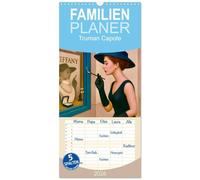 Familienplaner 2026 - Truman Capote mit 5 Spalten (Wandkalender, 21 x 45 cm) CALVENDO: Hommage an den Autor, der den Tatsachenroman erfand