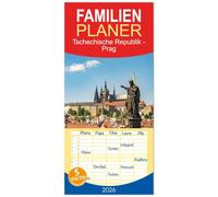 Familienplaner 2026 - Tschechische Republik - Prag mit 5 Spalten (Wandkalender, 21 x 45 cm) CALVENDO: 12 Monate mit der wunderbaren tschechischen Hauptstadt Prag.