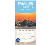 Familienplaner 2026 - Türkei - Istanbul mit 5 Spalten (Wandkalender, 21 x 45 cm) CALVENDO: 12 Monate mit der wunderbaren türkischen Metrople am Bosporus.