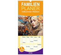 Familienplaner 2026 - Vollkommen Weiblich mit 5 Spalten (Wandkalender, 21 x 45 cm) CALVENDO: Nichts macht das Leben schöner, wie das Lächeln einer Frau