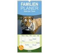 Familienplaner 2026 - Welt der Tiere mit 5 Spalten (Wandkalender, 21 x 45 cm) CALVENDO: Tiere verzaubern uns, dieser Kalender bietet einen kleinen Einblick in die Vielfalt unserer Tierwelt
