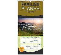 Familienplaner 2026 - Wo das Allgäu am schönsten ist mit 5 Spalten (Wandkalender, 21 x 45 cm) CALVENDO: Verträumte Orte im Allgäu zwischen Füssen und Isny