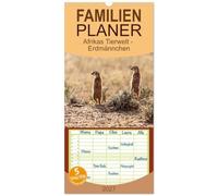 Familienplaner 2027 - Afrikas Tierwelt - Erdmännchen mit 5 Spalten (Wandkalender, 21 x 45 cm) CALVENDO: Ganz nah dran an den supersymphatischen ... der afrikanischen Kalahari beheimatet sind.