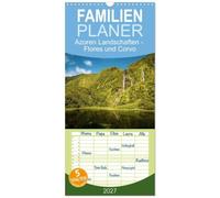 Familienplaner 2027 - Azoren Landschaften - Flores und Corvo mit 5 Spalten (Wandkalender, 21 x 45 cm) CALVENDO: Kalender mit 13 Landschaft Fotos von den Inseln Flores und Corvo, auf den Azoren.