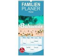 Familienplaner 2027 - Bahamas - Paradiesische Strände. mit 5 Spalten (Wandkalender, 21 x 45 cm) CALVENDO: Eine Reise ins Paradies.