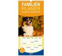Familienplaner 2027 - Bekannt wie ein bunter Hund. Australian Shepherd mit 5 Spalten (Wandkalender, 21 x 45 cm) CALVENDO: Der Australian Shepherd, ... Aussie genannt auf 13 wunderschönen Fotos