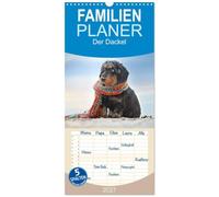Familienplaner 2027 - Der Dackel mit 5 Spalten (Wandkalender, 21 x 45 cm) CALVENDO: Der Dackel - kleiner Hund, großes Herz, riesengroße Ausstrahlung und ein Blick, den nur der Dackel kann.
