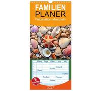Familienplaner 2027 - Faszination Muscheln mit 5 Spalten (Wandkalender, 21 x 45 cm) CALVENDO: Die geheimnisvolle Schönheit der Meere entdecken