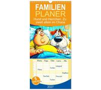 Familienplaner 2027 - Hund und Herrchen. Zu zweit allein im Chaos mit 5 Spalten (Wandkalender, 21 x 45 cm) CALVENDO: Wenn Hunde sprechen könnten würden sie wahrscheinlich so kommentieren!