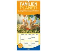 Familienplaner 2027 - Lustige Hasengeschichten mit 5 Spalten (Wandkalender, 21 x 45 cm) CALVENDO: Unsere niedlichen Hasen sind hier, um dein Herz zu ... und lass dich von ihrem Charme verzaubern.