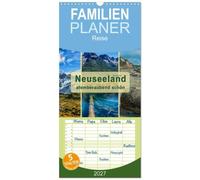 Familienplaner 2027 - Neuseeland - atemberaubend schön mit 5 Spalten (Wandkalender, 21 x 45 cm) CALVENDO: Neuseeland, ein beindruckendes Land, in dem ... zu finden ist und das auf kleinstem Raum.