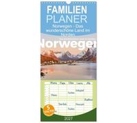Familienplaner 2027 - Norwegen - Das wunderschöne Land im Norden. mit 5 Spalten (Wandkalender, 21 x 45 cm) CALVENDO: Begleiten Sie uns auf eine wundervolle Reise nach Norwegen.