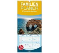 Familienplaner 2027 - Península Ibérica mit 5 Spalten (Wandkalender, 21 x 45 cm) CALVENDO: Mit dem Wohnmobil durch Spanien und Portugal - eine Rundreise