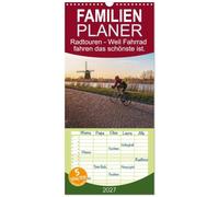 Familienplaner 2027 - Radtouren - Weil Fahrrad fahren das schönste ist. mit 5 Spalten (Wandkalender, 21 x 45 cm) CALVENDO: Tauche ein in die Welt der Fahrräder und komm mit auf eine bezaubernde Reise.