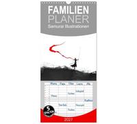 Familienplaner 2027 - Samurai Illustrationen mit 5 Spalten (Wandkalender, 21 x 45 cm) CALVENDO: Erlebe die zeitlose Eleganz der Illustrationen, jedes ... jede Linie ein Hauch von Ehre und Tradition.
