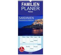 Familienplaner 2027 - Sardinien - Traumstrände am Mittelmeer mit 5 Spalten (Wandkalender, 21 x 45 cm) CALVENDO: Fernweh, Sommer, Sonne, Strand und Meer