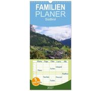 Familienplaner 2027 - Südtirol 2027 mit 5 Spalten (Wandkalender, 21 x 45 cm) CALVENDO: Wandkalender Südtiroler Landschaften