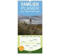 Familienplaner 2027 - Sylt - Bilder einer Insel mit 5 Spalten (Wandkalender, 21 x 45 cm) CALVENDO: Sylt, die faszinierende deutsche Insel in der Nordsee.